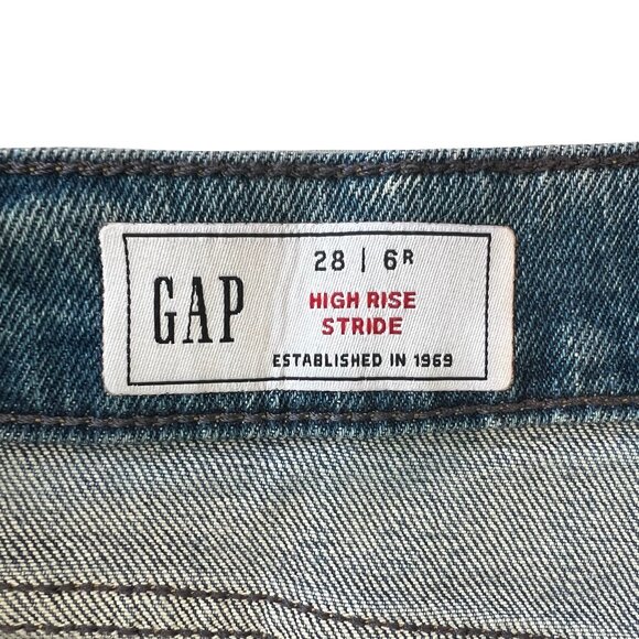 GAP High Rise Stride Wide Leg Jeans Size 28 | 6R - Picture 6 of 10